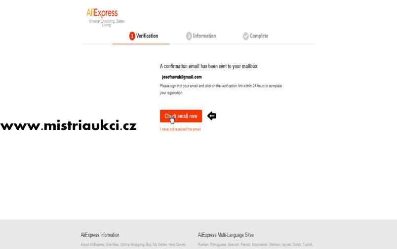 Jak se zaregistrovat na Aliexpress krok za krokem |